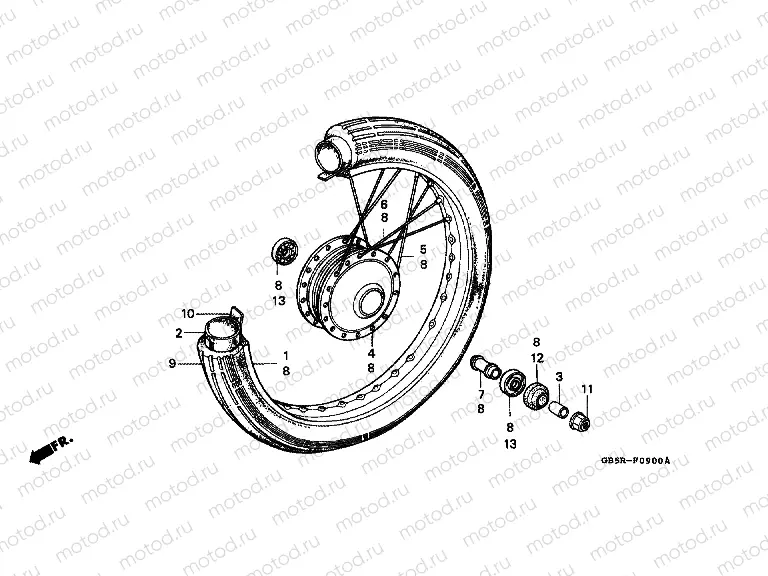 F-9 FRONT WHEEL