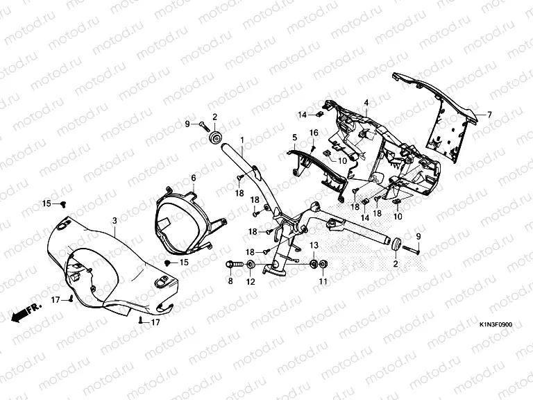 F-9 HANDLE PIPE & HANDLE COVER