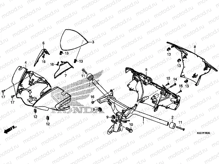 F-9 HANDLE PIPE / HANDLE COVER
