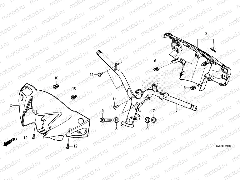 F-9 HANDLE PIPE & HANDLE COVER