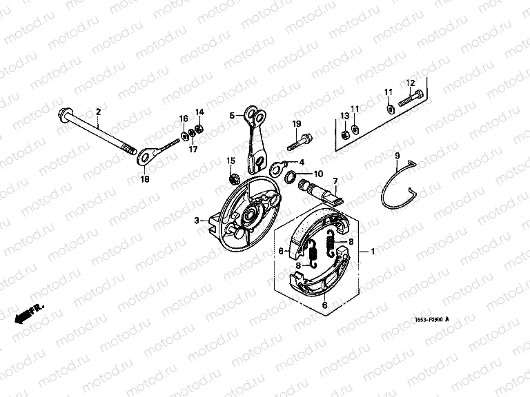 F-9 REAR BRAKE PANEL