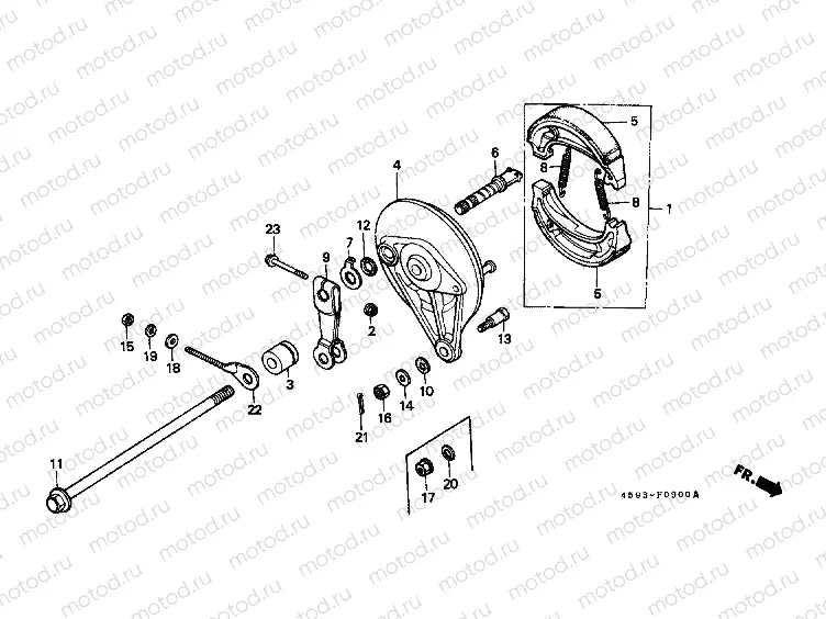 F-9 REAR BRAKE PANEL
