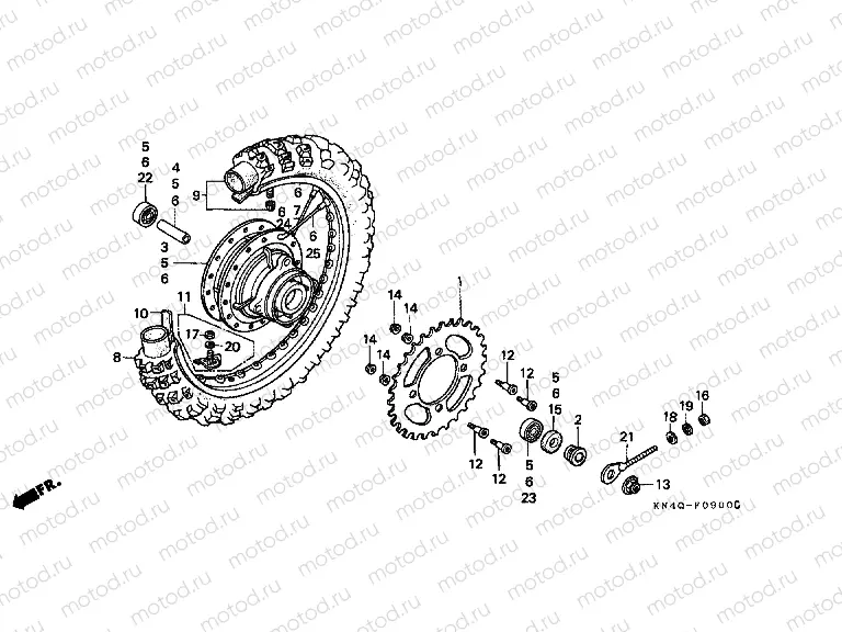 F-9 REAR WHEEL