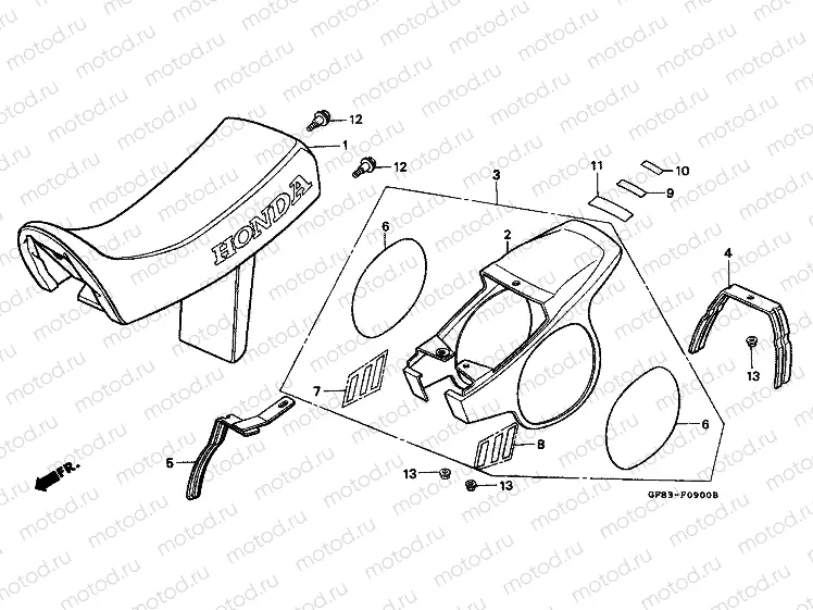 F-9 SEAT / REAR ENGINE HOUSING