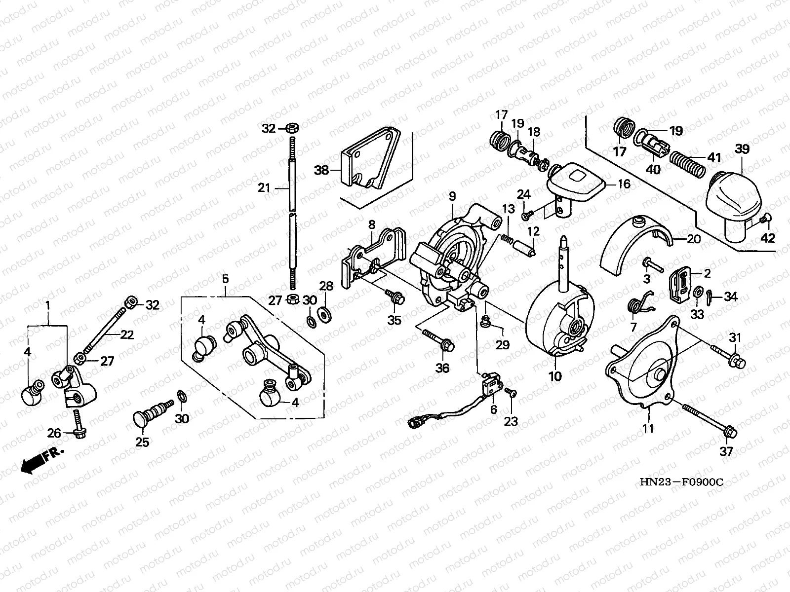 F-9 SELECT LEVER