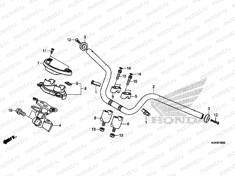 F-9 STEERING BAR TUBE