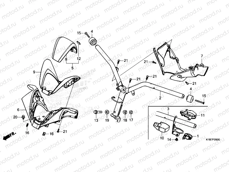 F-9 STEERING HANDLE & HANDLE COVER