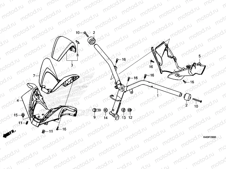 F-9 STEERING HANDLE & HANDLE COVER