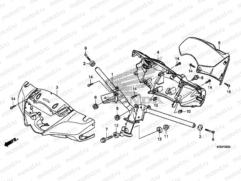 F-9 STEERING HANDLE / HANDLE COVER