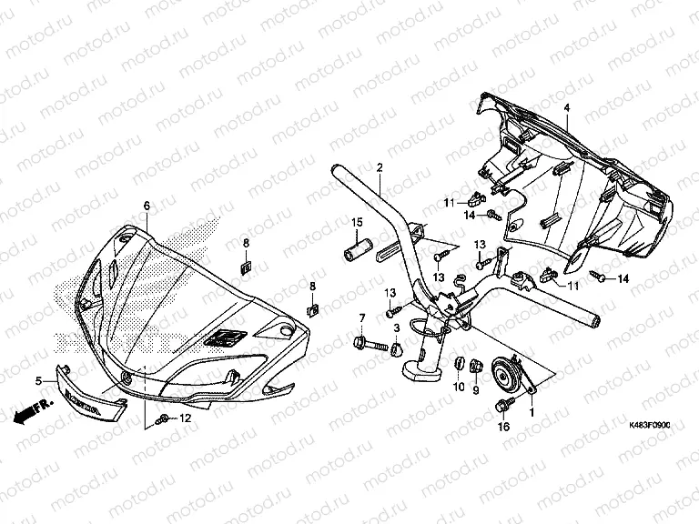 F-9 STEERING HANDLE / HANDLE COVER