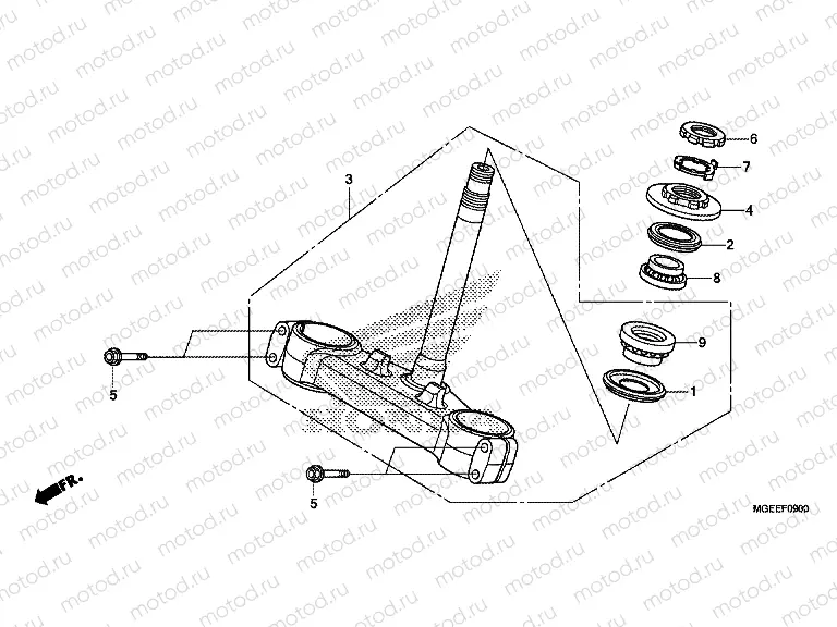 F-9 STEERING STEM