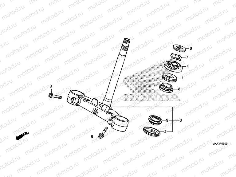 F-9 STEERING STEM