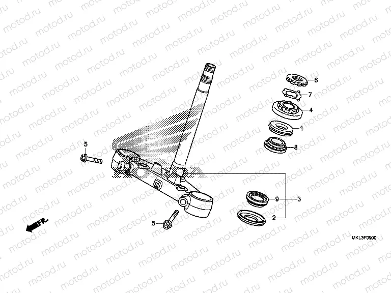 F-9 STEERING STEM