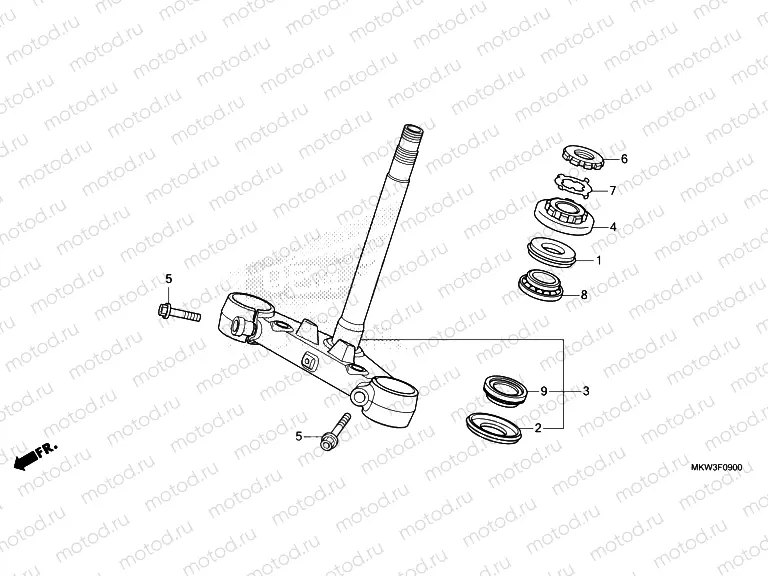 F-9 STEERING STEM