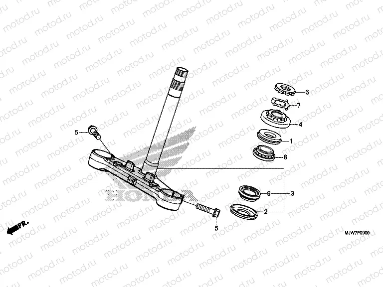 F-9 STEERING STEM