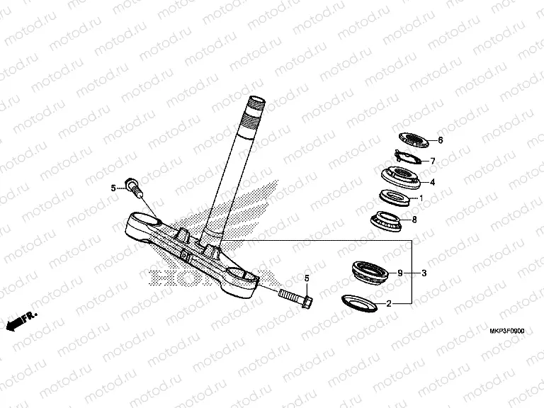 F-9 STEERING STEM