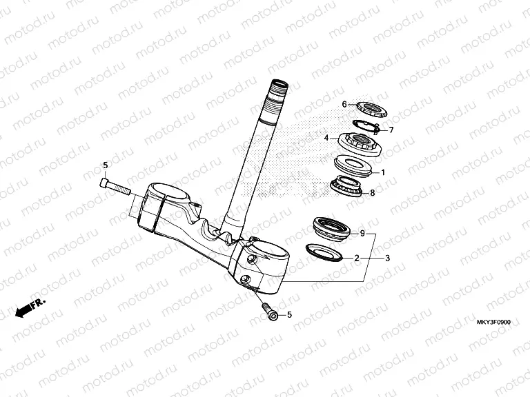 F-9 STEERING STEM