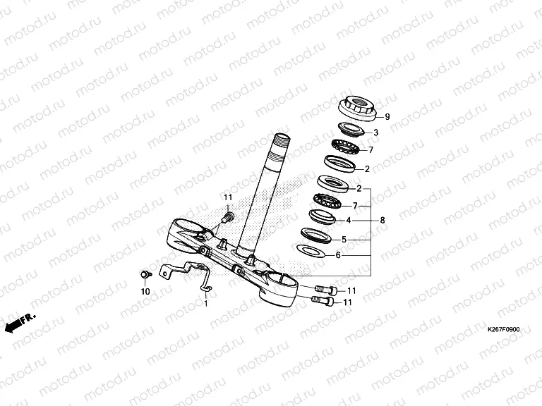 F-9 STEERING STEM
