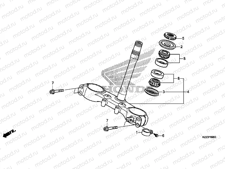 F-9 STEERING STEM