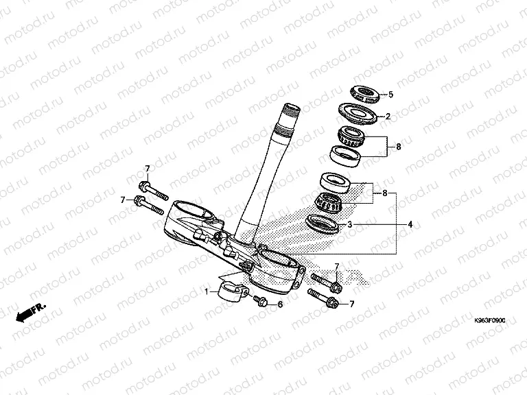 F-9 STEERING STEM
