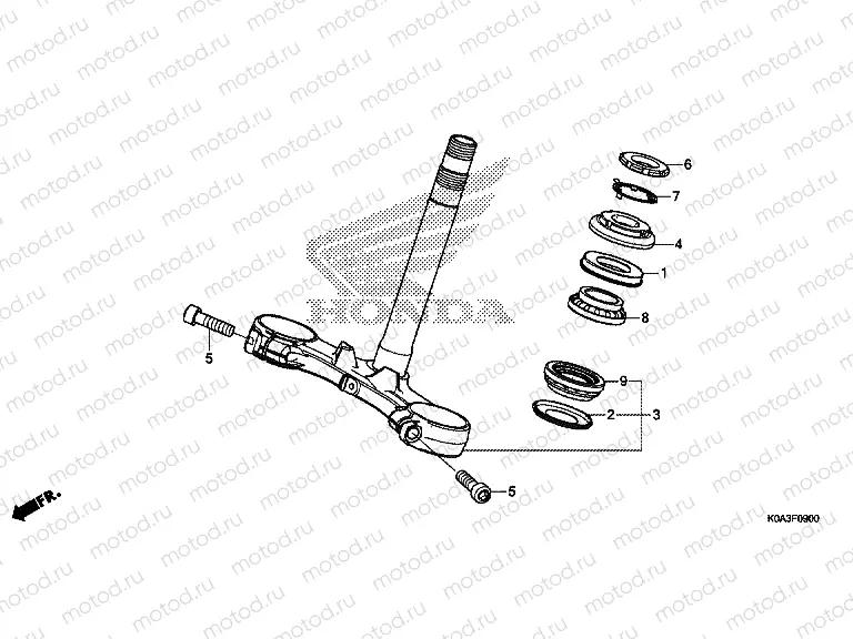 F-9 STEERING STEM