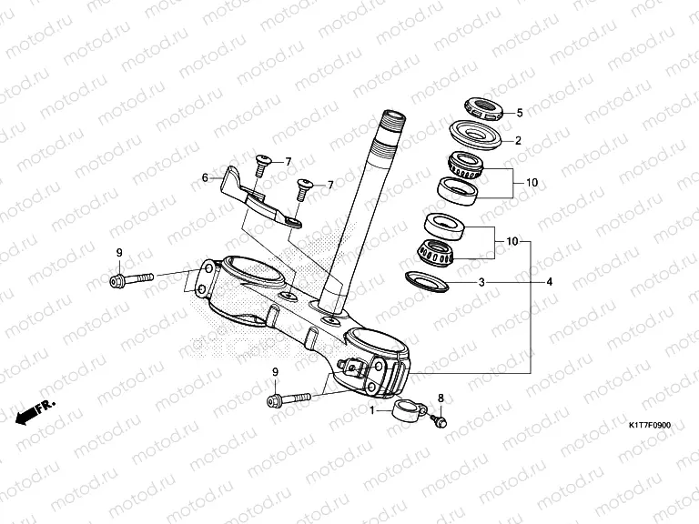 F-9 STEERING STEM