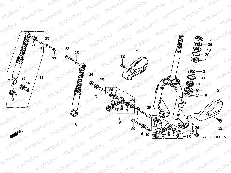 F-9 STEERING WHEEL / FRONT FORK