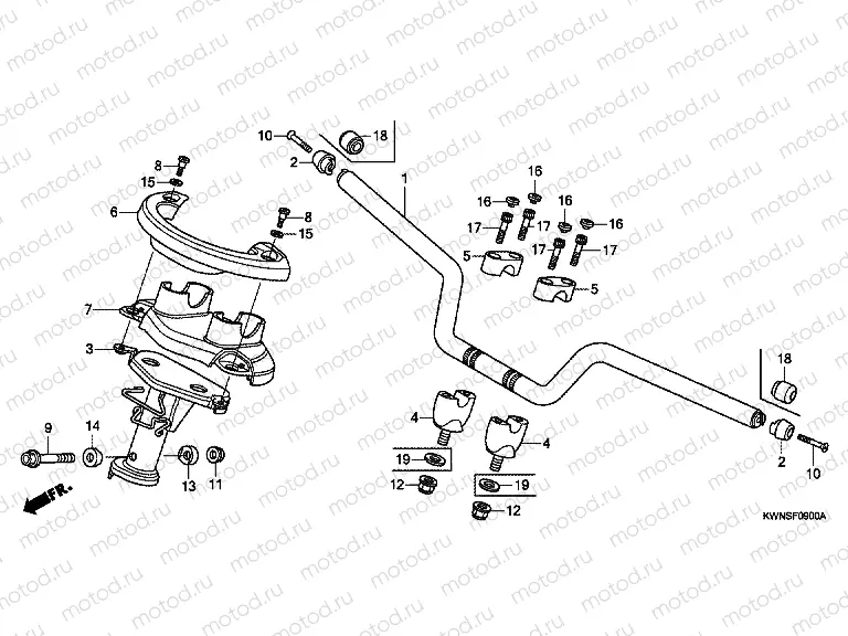 F-9 TIE ROD TUBE / HANDLE COVER
