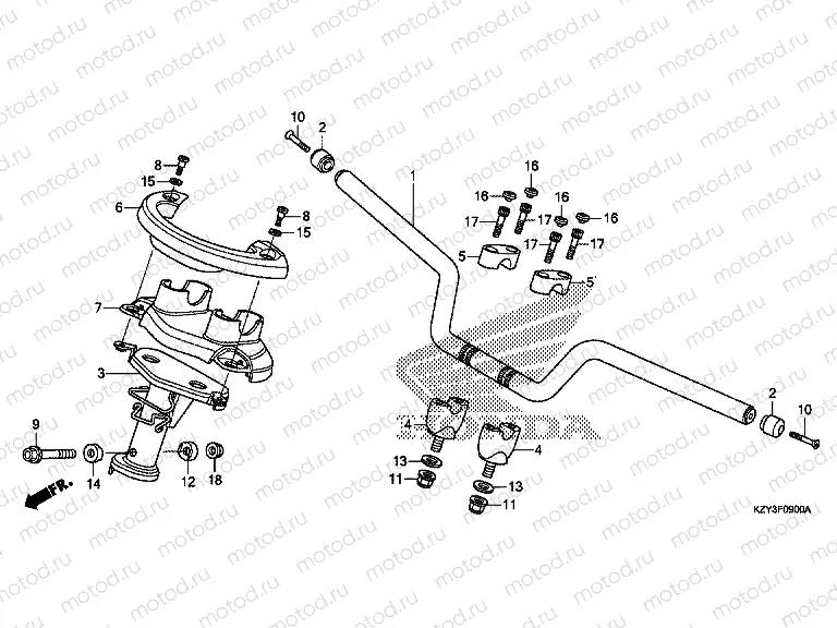 F-9 TIE ROD TUBE / HANDLE COVER
