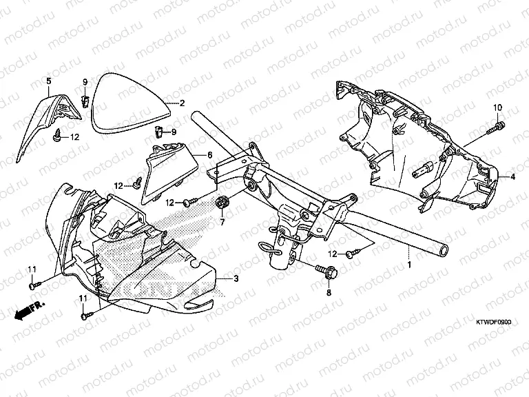 F-9 TIE ROD TUBE / HANDLE COVER