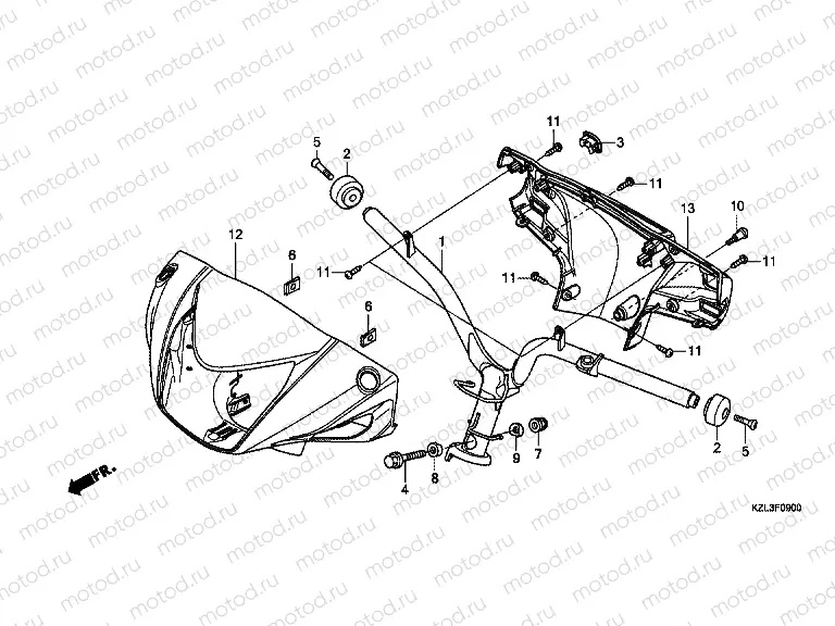 F-9 TIE ROD TUBE / HANDLE COVER