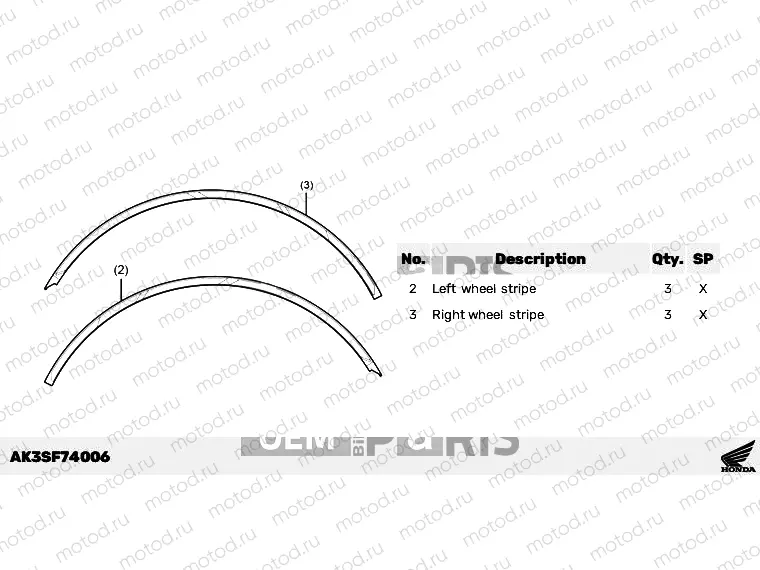 F74-23-06 17 INCH WHEEL STRIPE