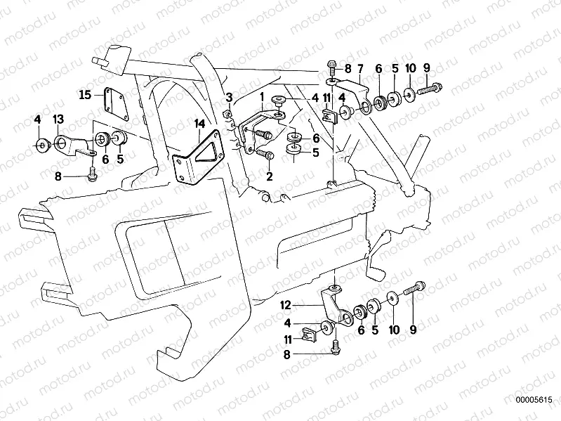 Fairing bracket