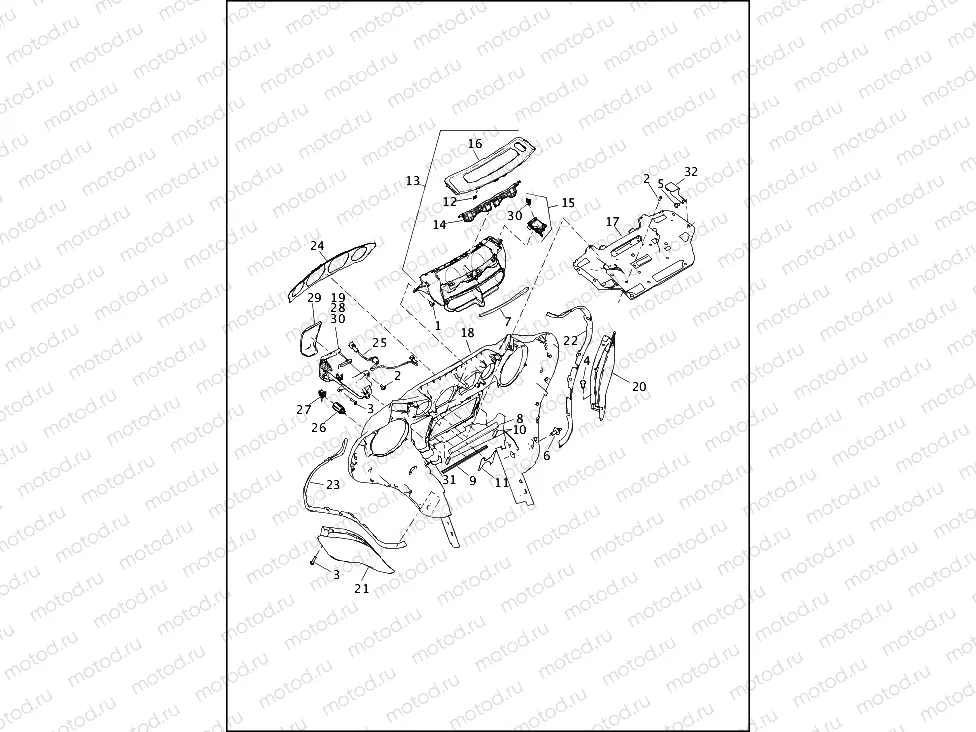 FAIRING, INNER (1 OF 2)