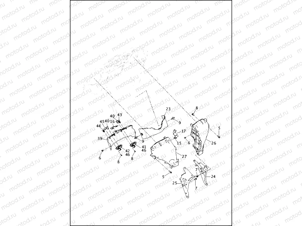FAIRING, INNER (2 OF 2)
