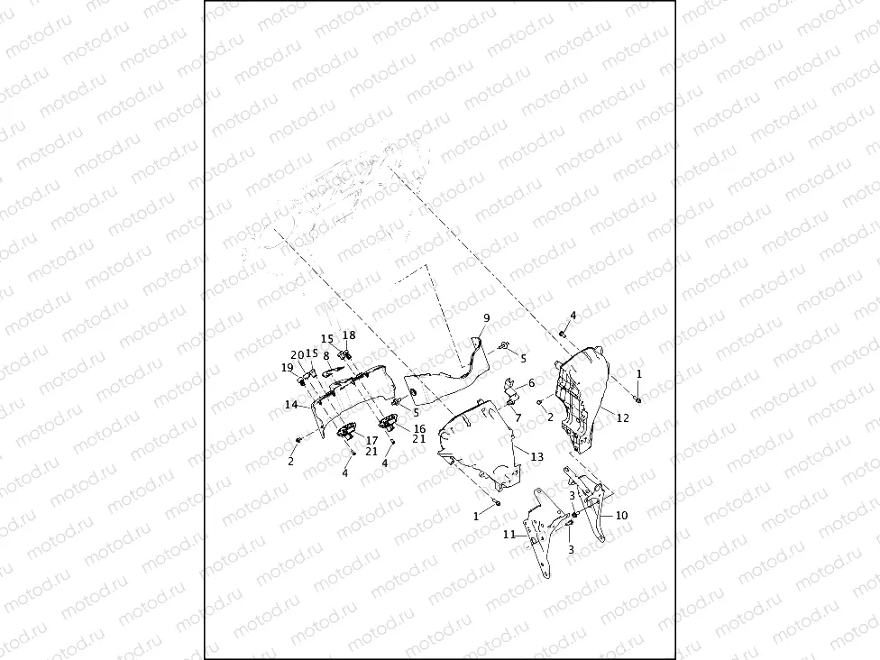FAIRING, INNER (2 OF 2)