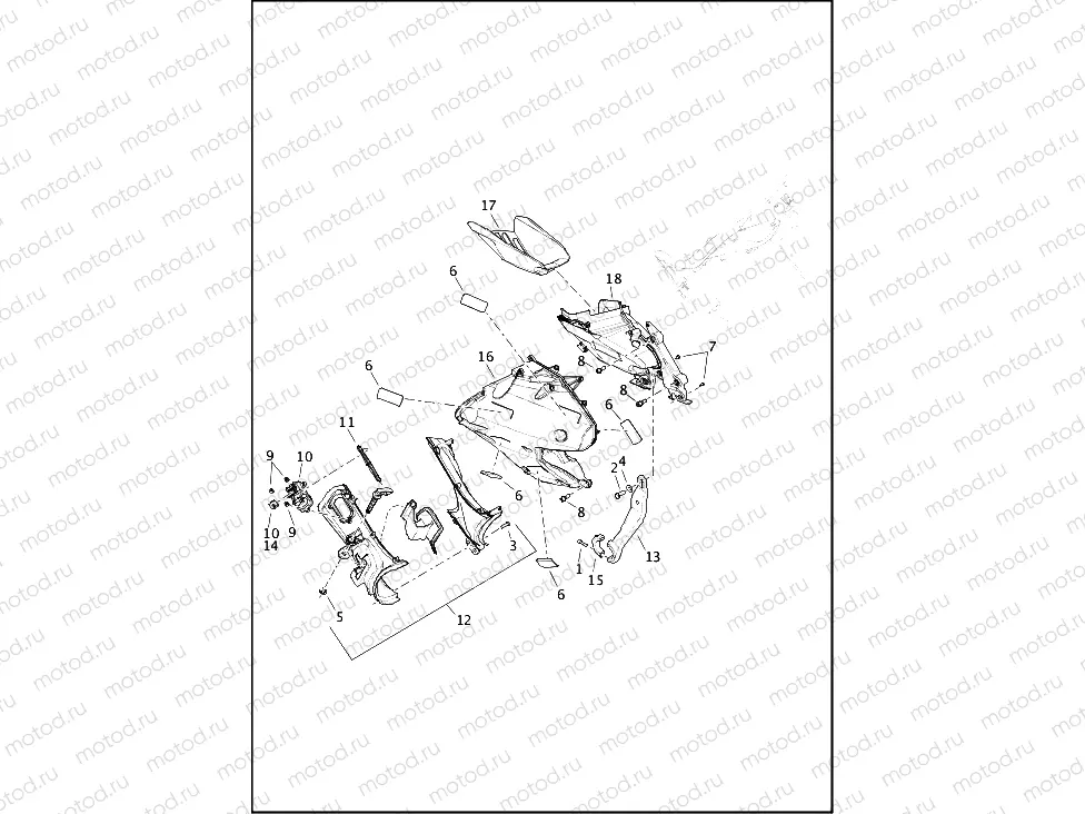 FAIRING, INNER (2 OF 2)