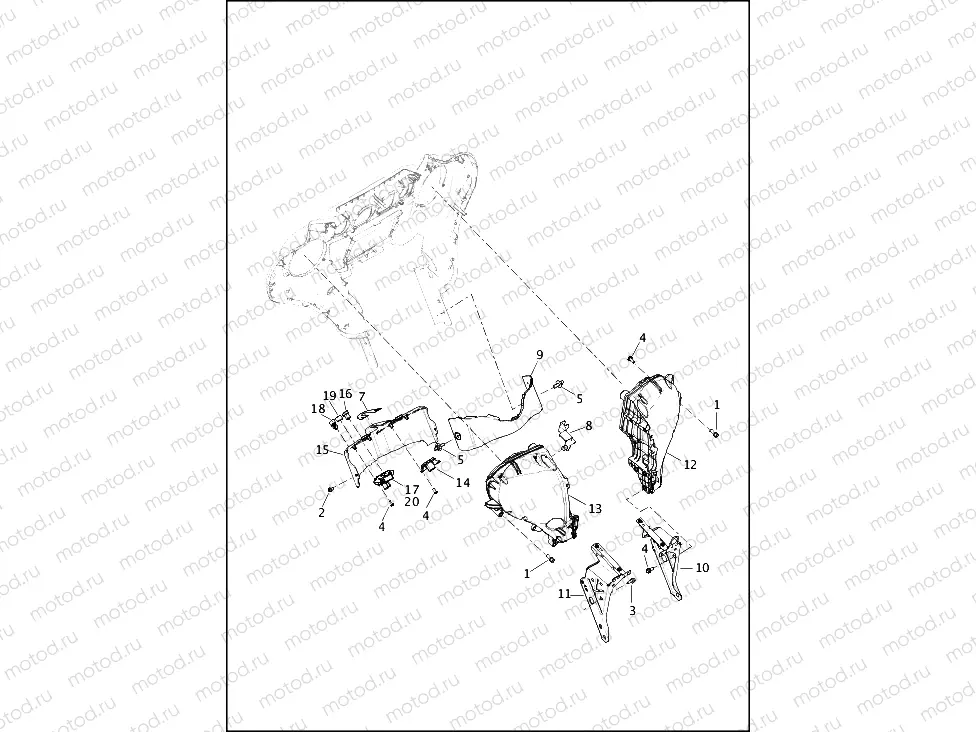 FAIRING, INNER (2 OF 2)