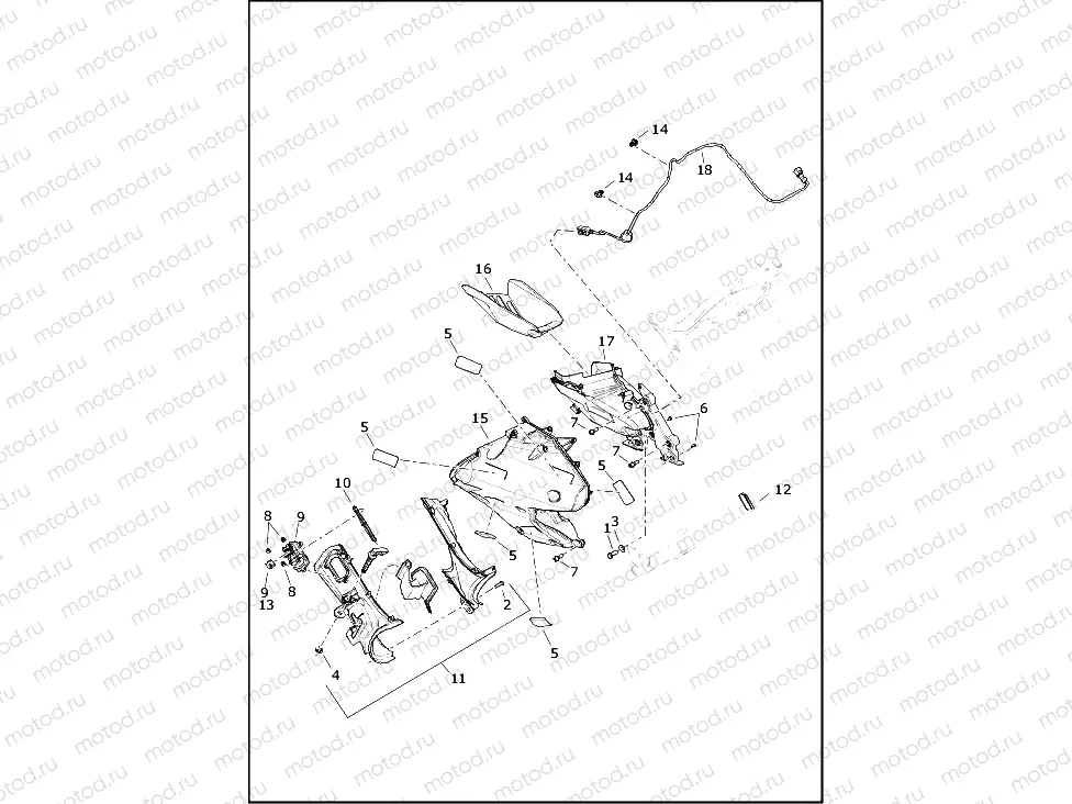 FAIRING, INNER (2 OF 2)