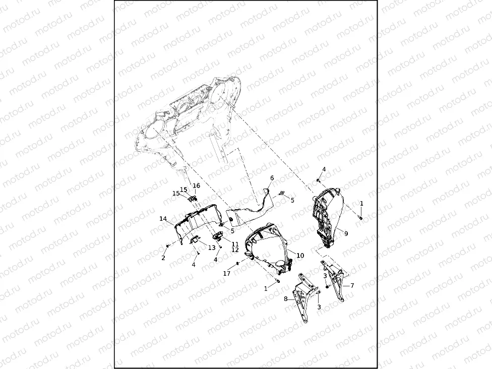FAIRING, INNER - FLHTCUTG (2 OF 2)