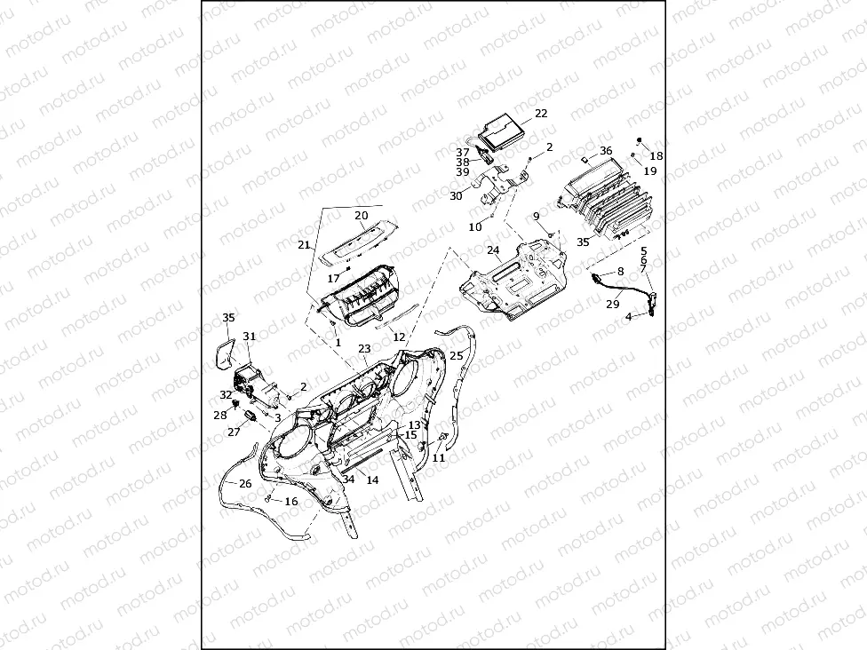 FAIRING, INNER - FLHTP (1 OF 2)