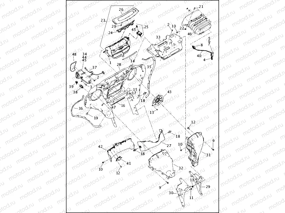 FAIRING, INNER - FLHTP