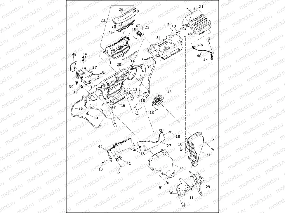 FAIRING, INNER - FLHTP