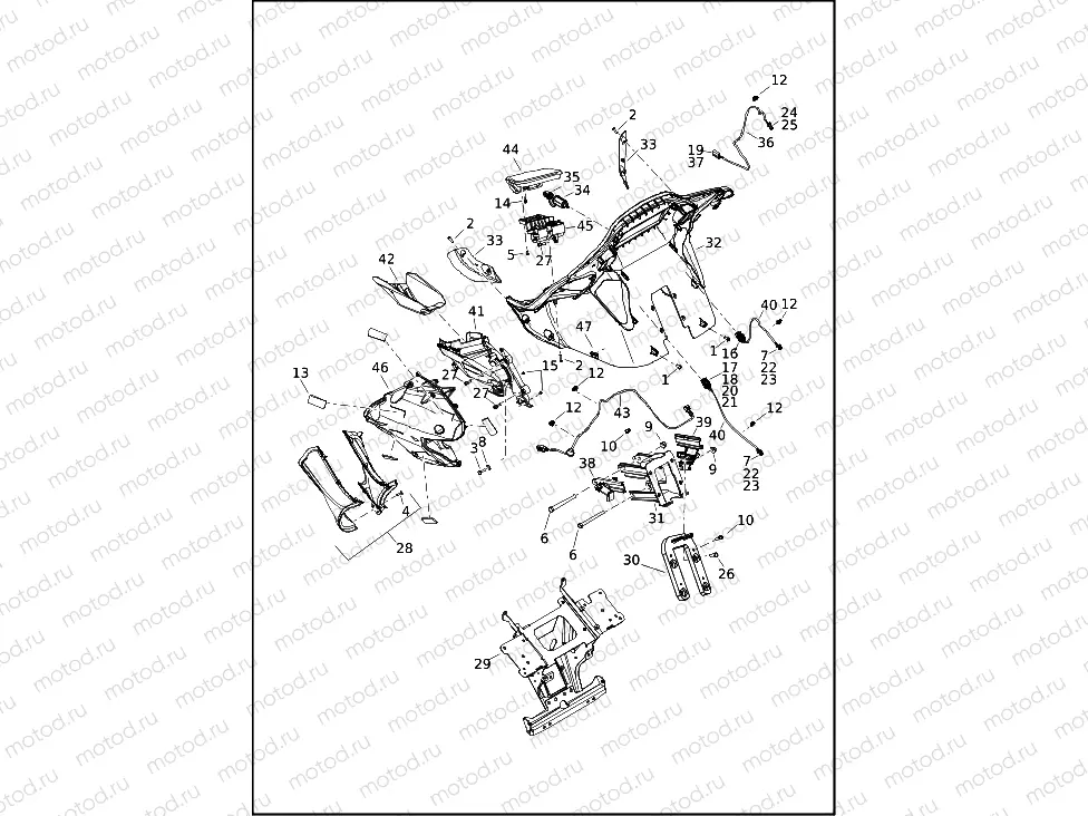 FAIRING, INNER - FLTRT (1 OF 2)