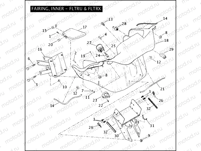 FAIRING, INNER - FLTRU & FLTRX