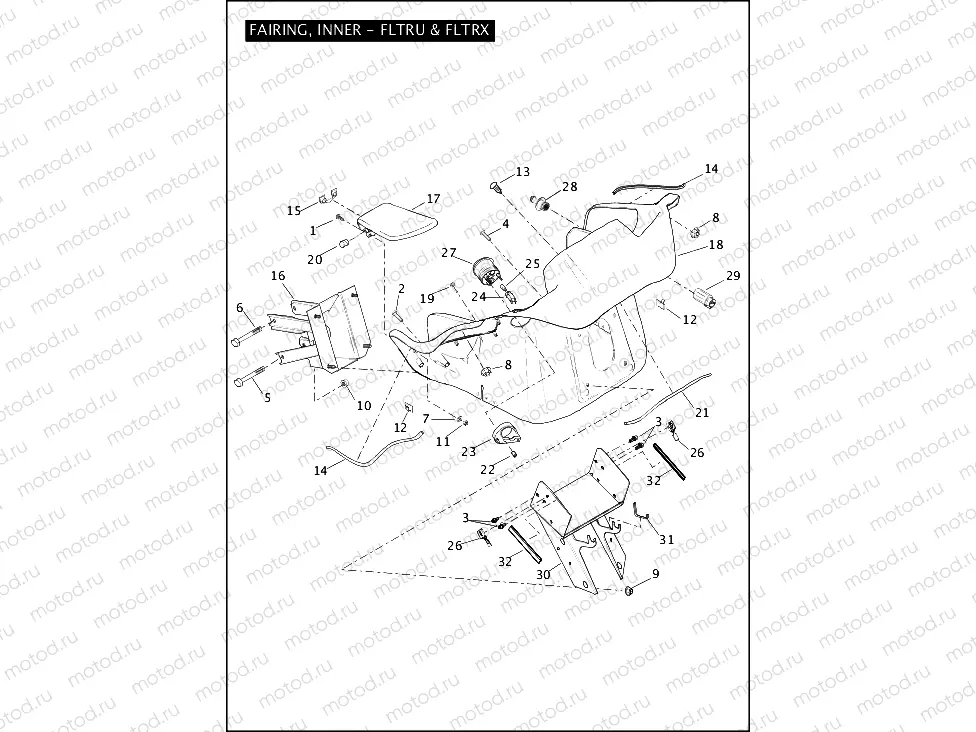 FAIRING, INNER - FLTRU & FLTRX