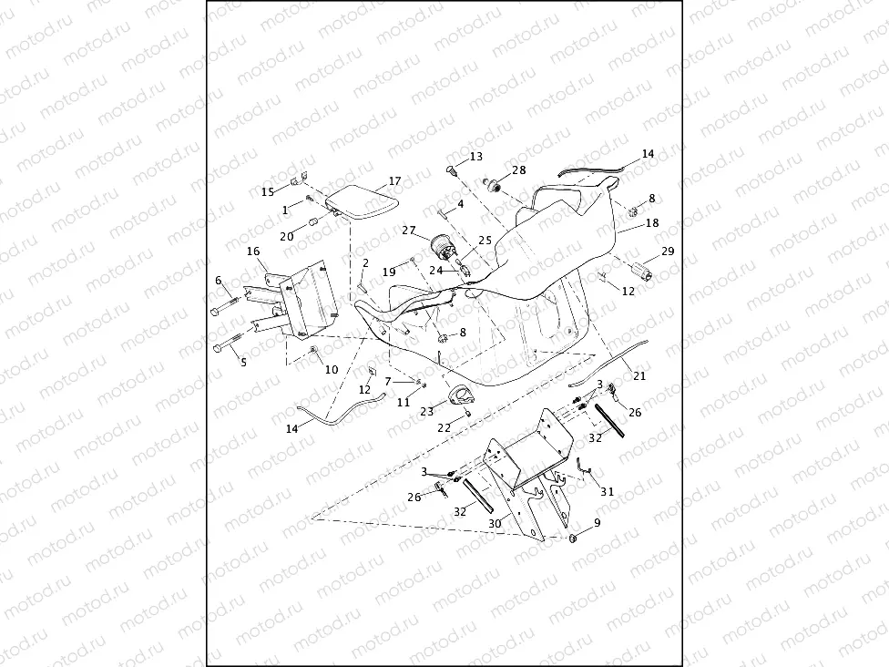 FAIRING, INNER - FLTRU & FLTRX