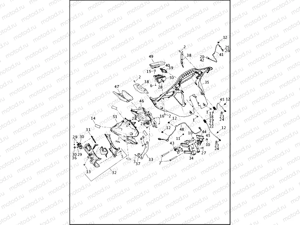 FAIRING, INNER - FLTRU, FLTRX AND FLTRXS (2 OF 2)