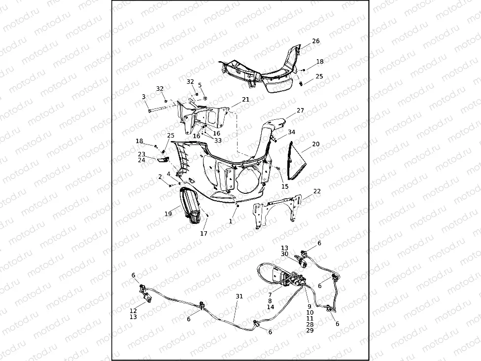 FAIRING, INNER - FXLRST
