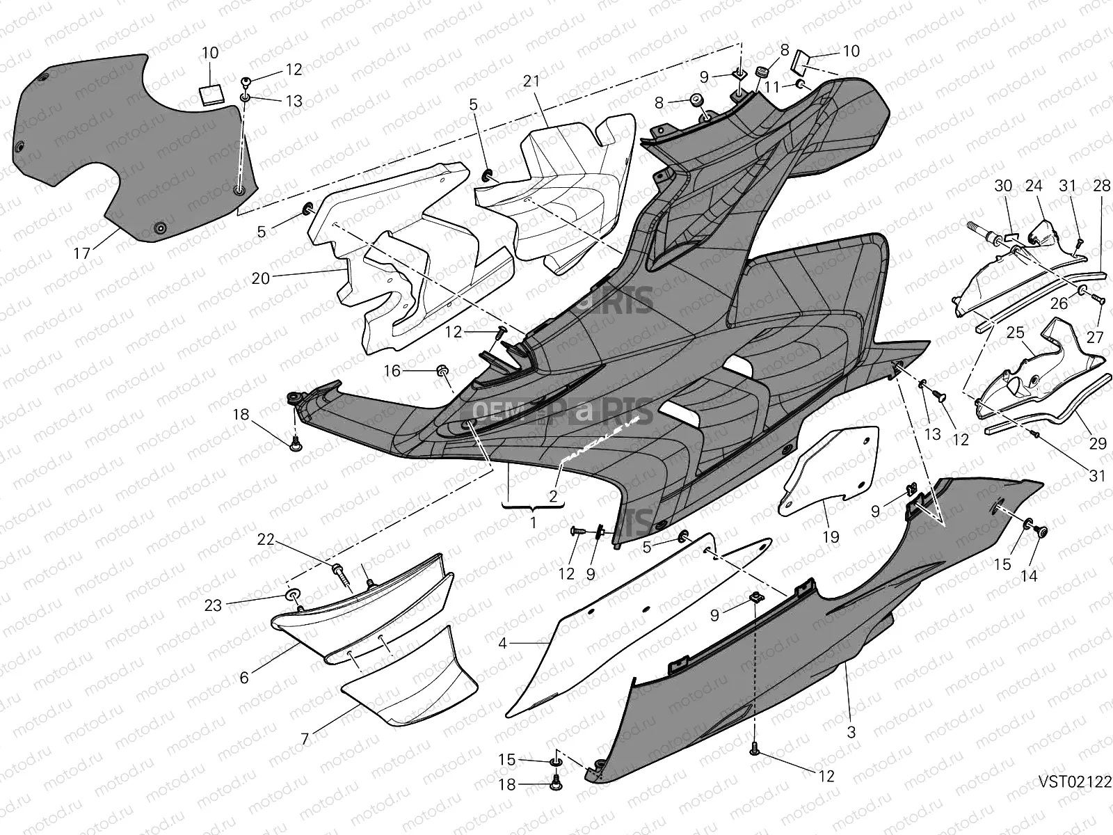 FAIRING, LH [MOD:PANV4;XST:BLG,EUR,GSO,JAP,ROK]